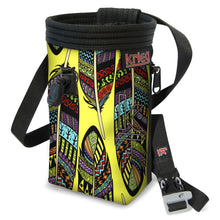 Load image into Gallery viewer, Yellow Feather Chalk Bag